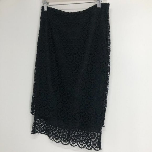 Jenni Kayne lace black crochet pencil skirt in XS - Picture 7 of 7